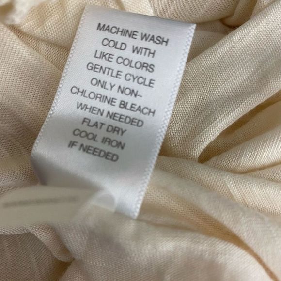 Apt 9 Cream Open Front  Short Sleeve Cardigan - Picture 6 of 6